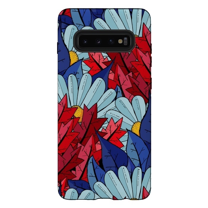 Galaxy S10 plus StrongFit The flowers and the leaves by Steve Wade (Swade)