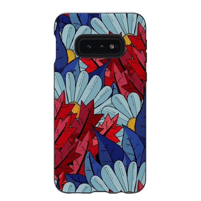 Galaxy S10e StrongFit The flowers and the leaves by Steve Wade (Swade)