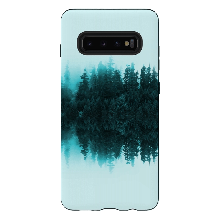 Galaxy S10 plus StrongFit Cloudy Forest by Creativeaxle