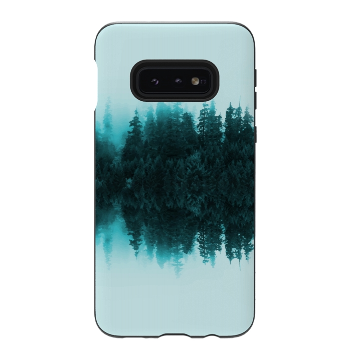 Galaxy S10e StrongFit Cloudy Forest by Creativeaxle