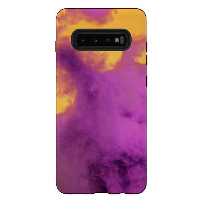 Galaxy S10 plus StrongFit Ultraviolet Smoke by Gringoface Designs