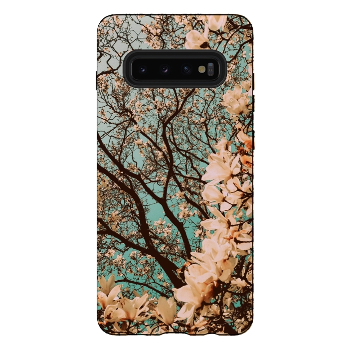 Galaxy S10 plus StrongFit Spring Time Cherry Blossoms by Gringoface Designs