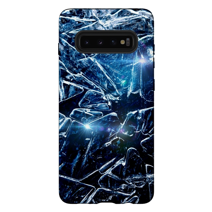 Galaxy S10 plus StrongFit Cracked Ice by Gringoface Designs