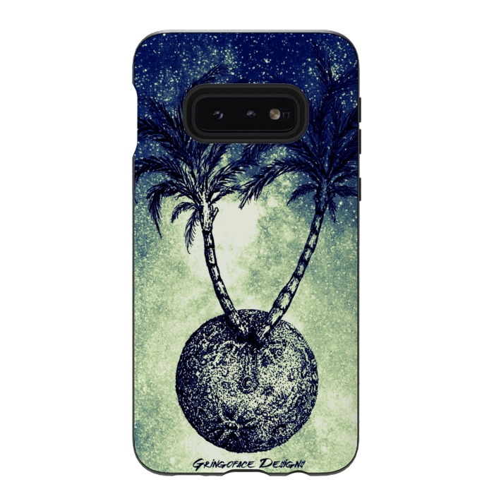 Galaxy S10e StrongFit Paradise is on the Moon by Gringoface Designs