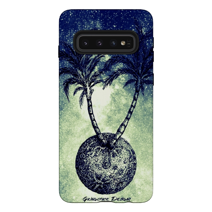 Galaxy S10 StrongFit Paradise is on the Moon by Gringoface Designs