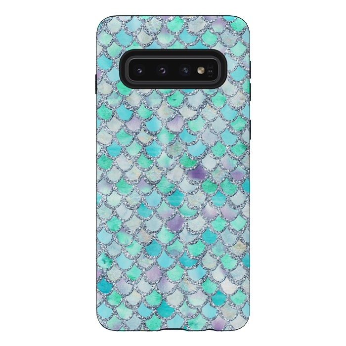Galaxy S10 StrongFit Hand drawn mermaid scales  by  Utart