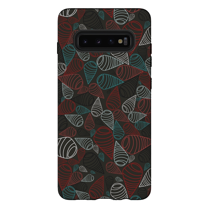 Galaxy S10 plus StrongFit Abstract Swirls  by TMSarts