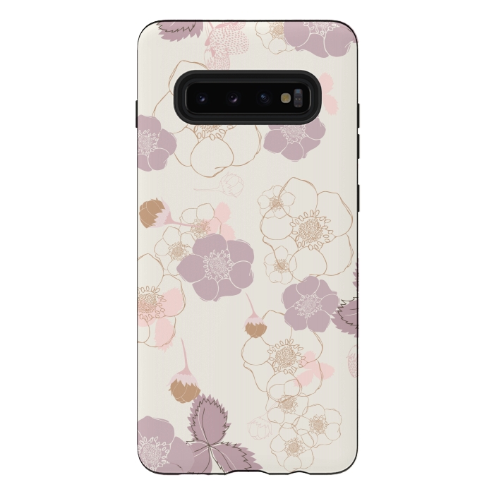 Galaxy S10 plus StrongFit Strawberry Fields Forever by Paula Ohreen