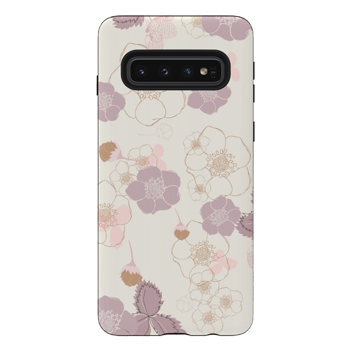 Galaxy S10 StrongFit Strawberry Fields Forever by Paula Ohreen