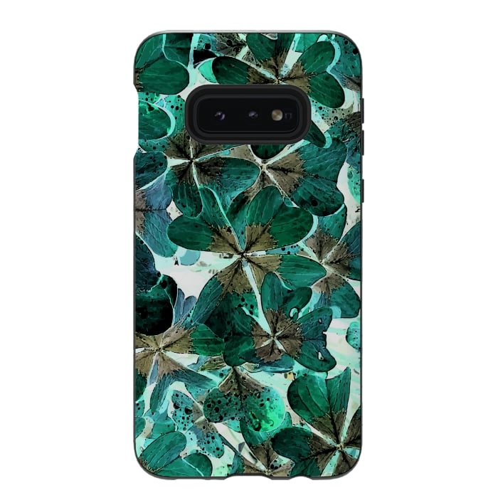 Galaxy S10e StrongFit Lucky Leaves v1 by Creativeaxle