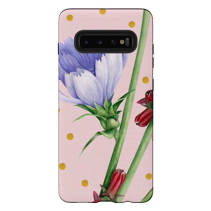 Galaxy S10 plus StrongFit Purple Chicory by Creativeaxle