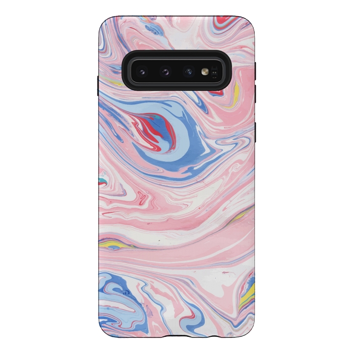 Galaxy S10 StrongFit Marble Pattern-v2 by Creativeaxle