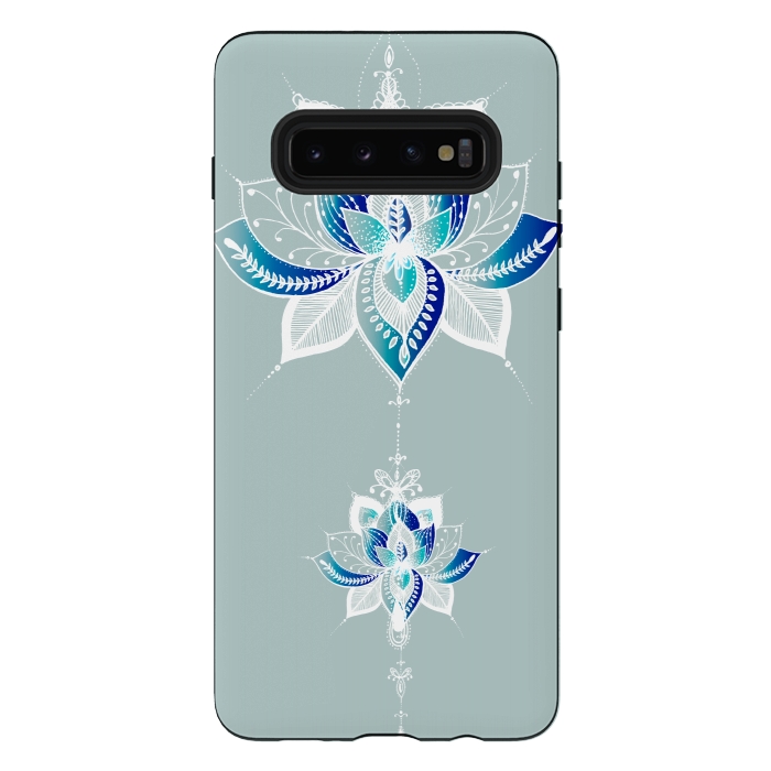 Galaxy S10 plus StrongFit Saige Lotus Flower  by Rose Halsey