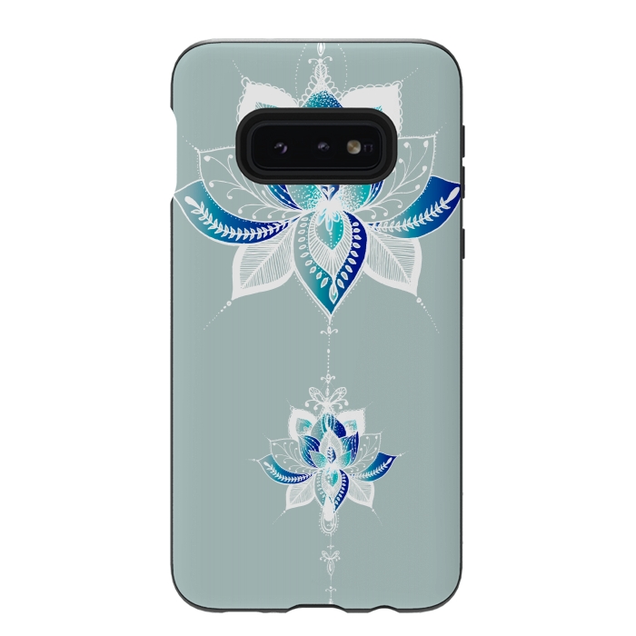 Galaxy S10e StrongFit Saige Lotus Flower  by Rose Halsey