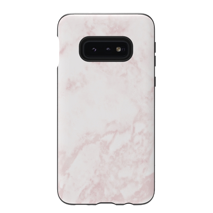 Galaxy S10e StrongFit Rose-gold Marble Deluxe by Dushan Medich