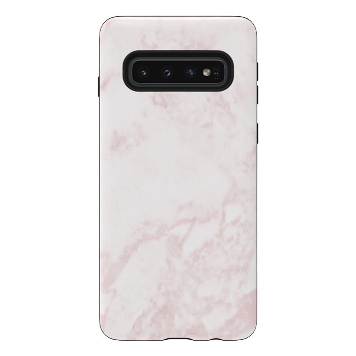 Galaxy S10 StrongFit Rose-gold Marble Deluxe by Dushan Medich