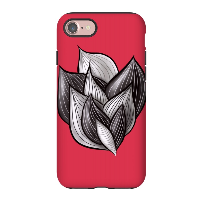 iPhone 7 StrongFit Abstract Art Floral Dynamic Geometric Shapes  by Boriana Giormova
