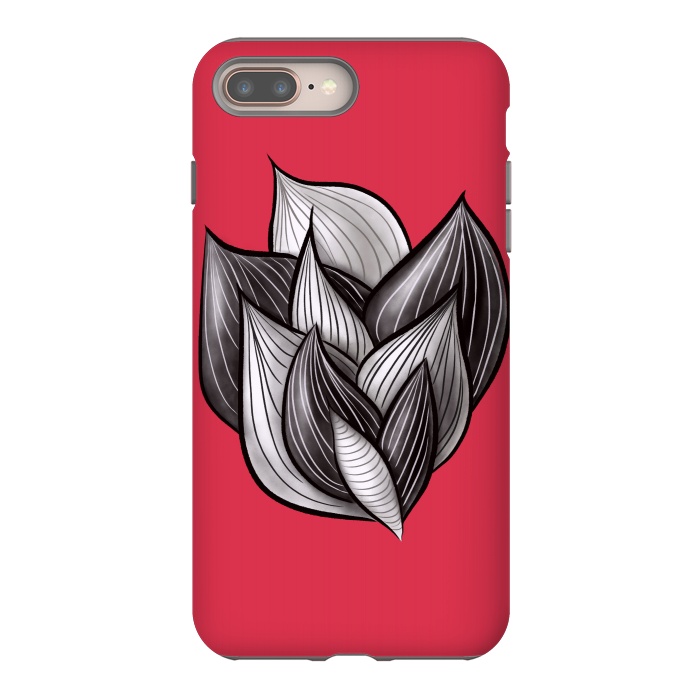 iPhone 7 plus StrongFit Abstract Art Floral Dynamic Geometric Shapes  by Boriana Giormova