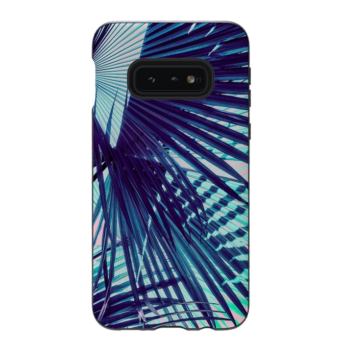 Galaxy S10e StrongFit Palm leaf on the beach by Mmartabc