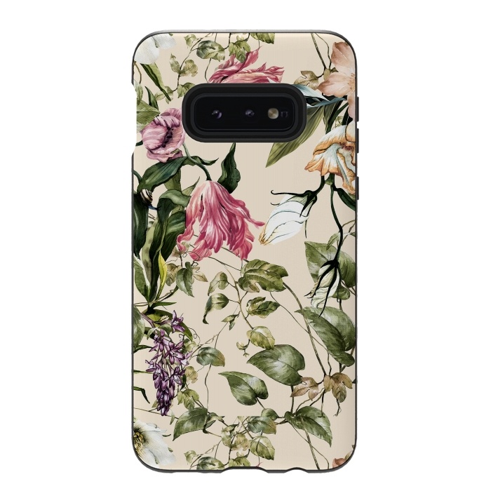 Galaxy S10e StrongFit Detailed botanical garden by Mmartabc