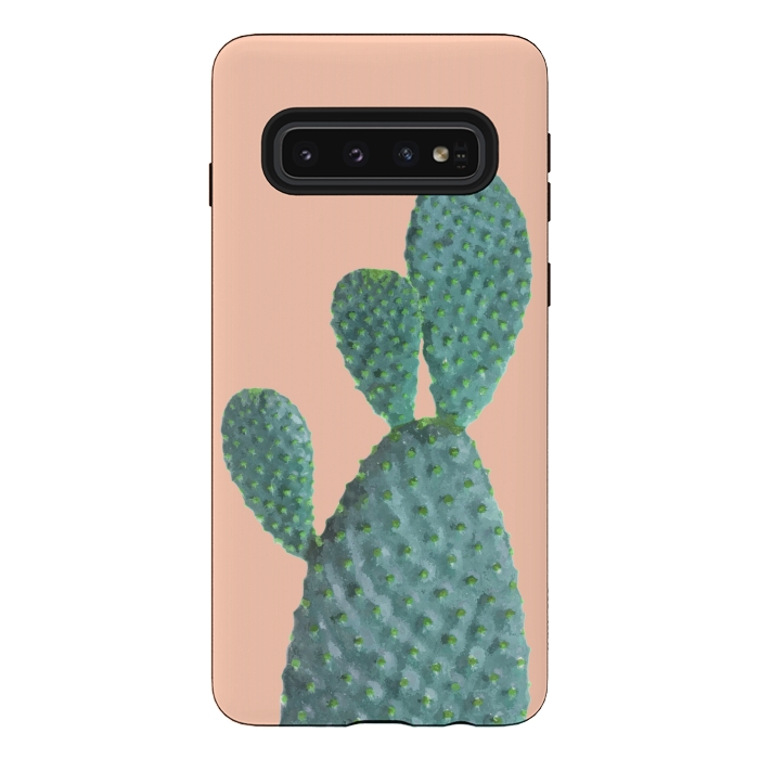 Galaxy S10 StrongFit Cactus Watercolor by Alemi