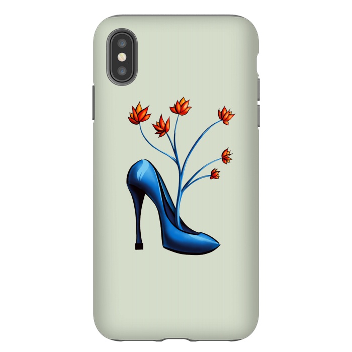 iPhone Xs Max StrongFit High Heel Shoe And Flower Bouquet Art by Boriana Giormova