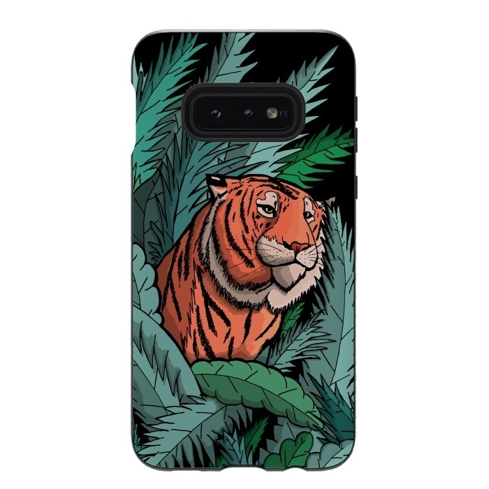 Galaxy S10e StrongFit As the tiger emerged from the jungle by Steve Wade (Swade)
