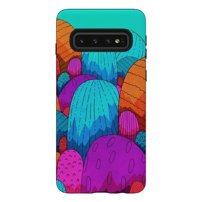 Galaxy S10 StrongFit The vibrant hills of colour by Steve Wade (Swade)