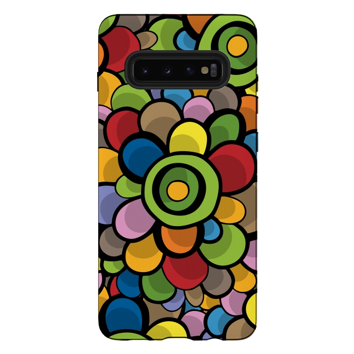 Galaxy S10 plus StrongFit Spring Bubble Flower by Majoih