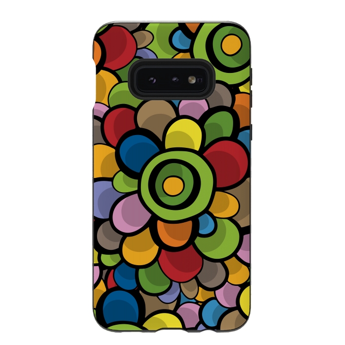 Galaxy S10e StrongFit Spring Bubble Flower by Majoih