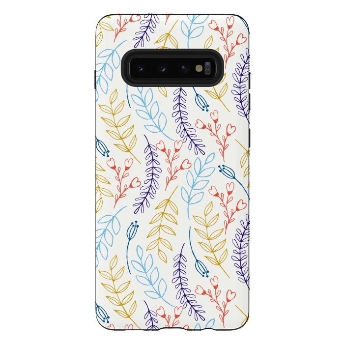 Galaxy S10 plus StrongFit Natural Leaves by Creativeaxle