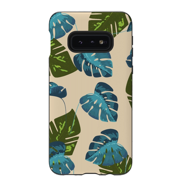 Galaxy S10e StrongFit Monstera Abstract by Creativeaxle