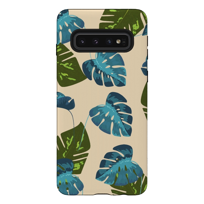 Galaxy S10 StrongFit Monstera Abstract by Creativeaxle