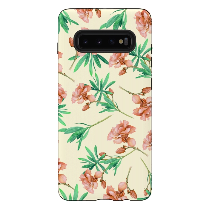 Galaxy S10 plus StrongFit Tropical Oleander by Creativeaxle