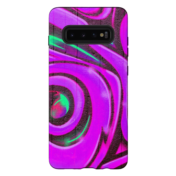 Galaxy S10 plus StrongFit Pink Graffiti by Andrea Haase
