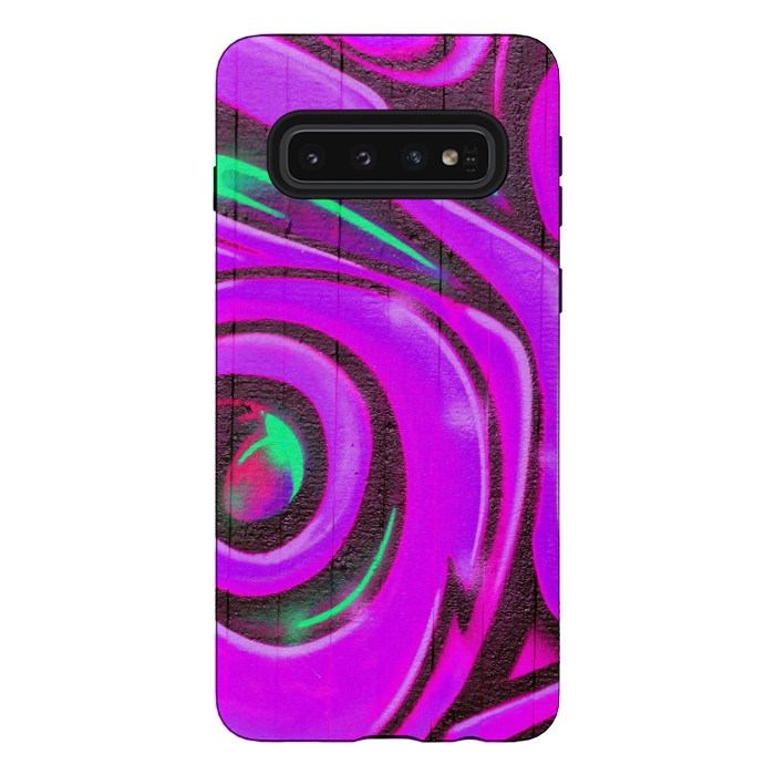 Galaxy S10 StrongFit Pink Graffiti by Andrea Haase
