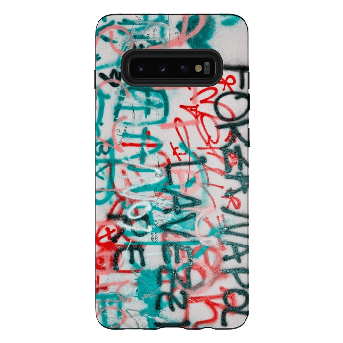 Galaxy S10 plus StrongFit Graffiti Text by Andrea Haase