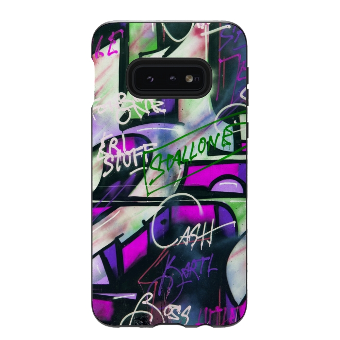 Galaxy S10e StrongFit Colorful Graffiti by Andrea Haase