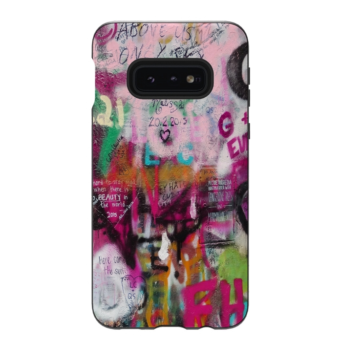 Galaxy S10e StrongFit Colorful GraffitiArt by Andrea Haase