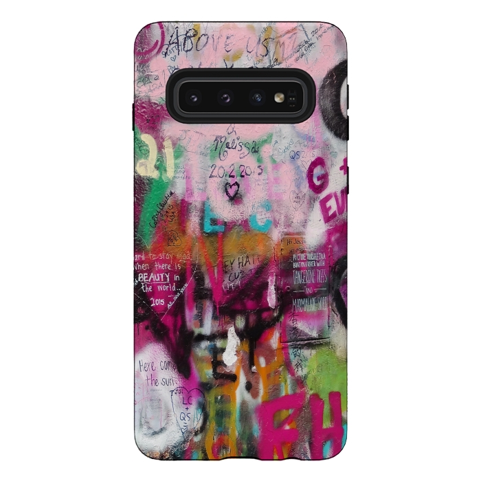 Galaxy S10 StrongFit Colorful GraffitiArt by Andrea Haase