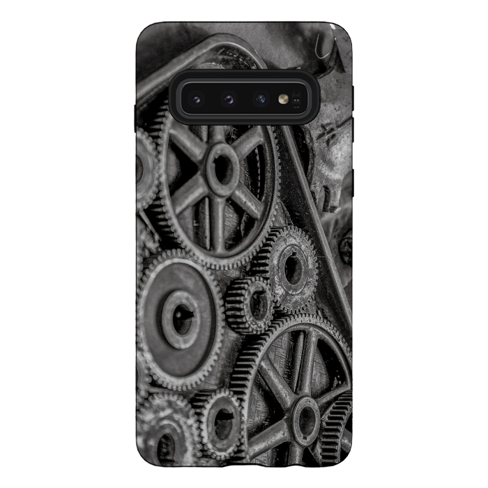 Galaxy S10 StrongFit Steampunk Gear by Andrea Haase