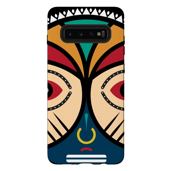 Galaxy S10 plus StrongFit Pende tribal Mask by TMSarts