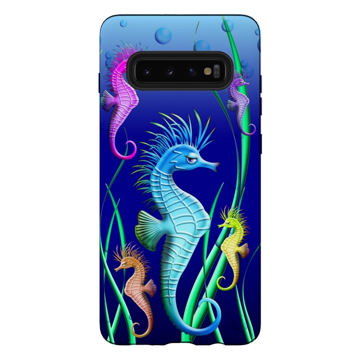 Galaxy S10 plus StrongFit Seahorses Underwater Scenery by BluedarkArt