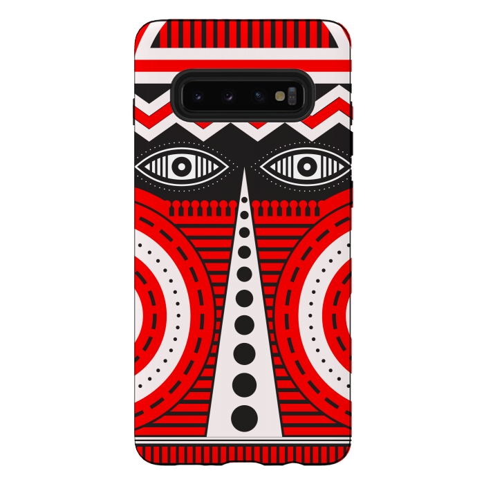 Galaxy S10 plus StrongFit illuminati tribal mask by TMSarts