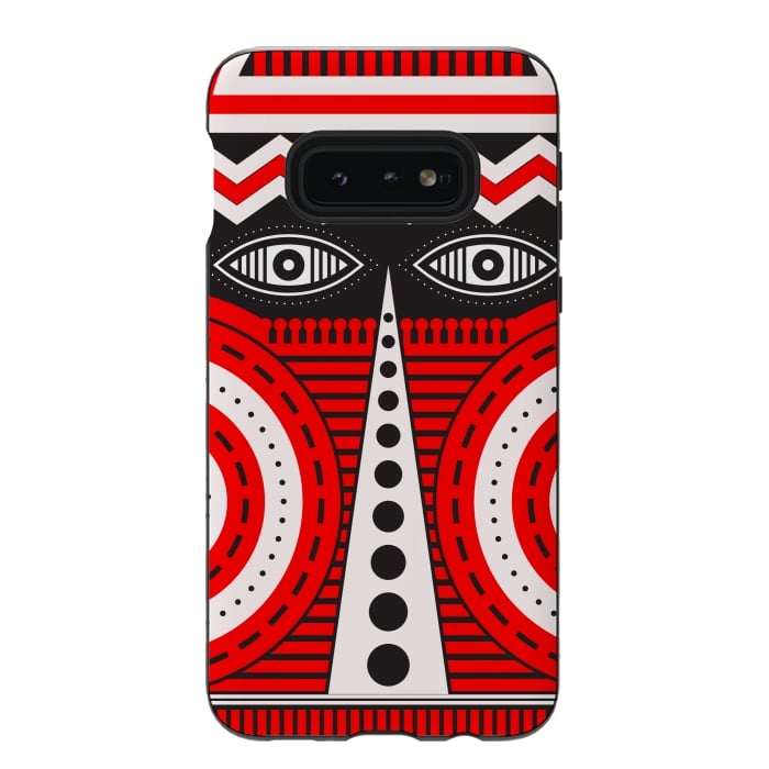 Galaxy S10e StrongFit illuminati tribal mask by TMSarts