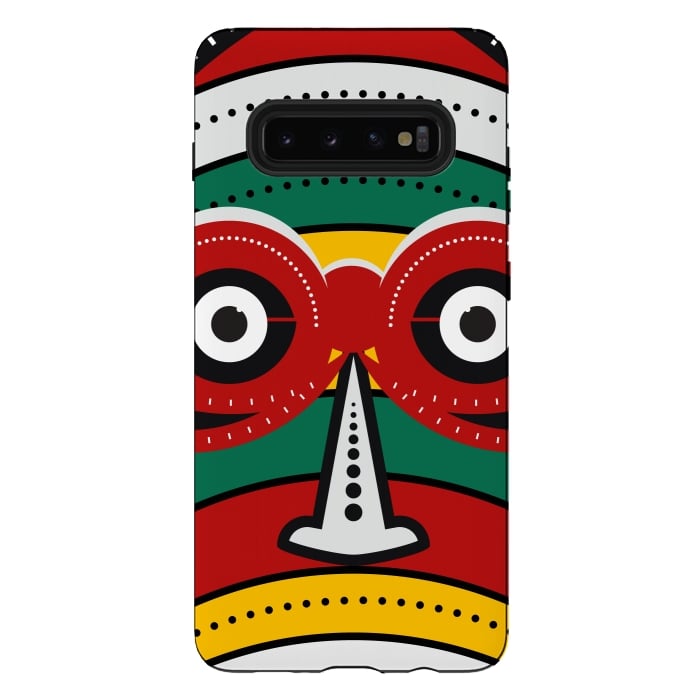 Galaxy S10 plus StrongFit totem tribal mask by TMSarts