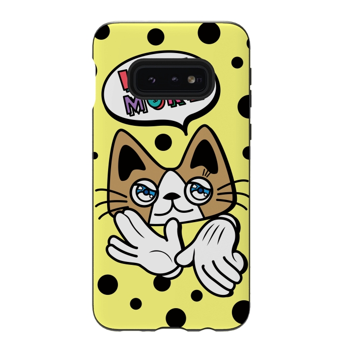 Galaxy S10e StrongFit CUTIE CAT by Michael Cheung