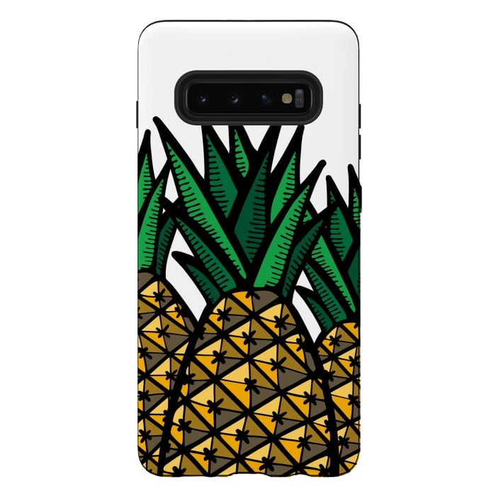 Galaxy S10 plus StrongFit Pineapple Field by Majoih