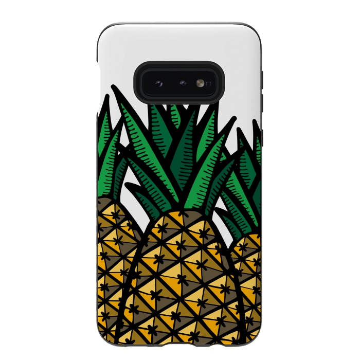 Galaxy S10e StrongFit Pineapple Field by Majoih