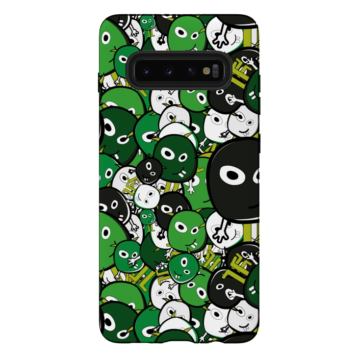 Galaxy S10 plus StrongFit green monsters by TMSarts